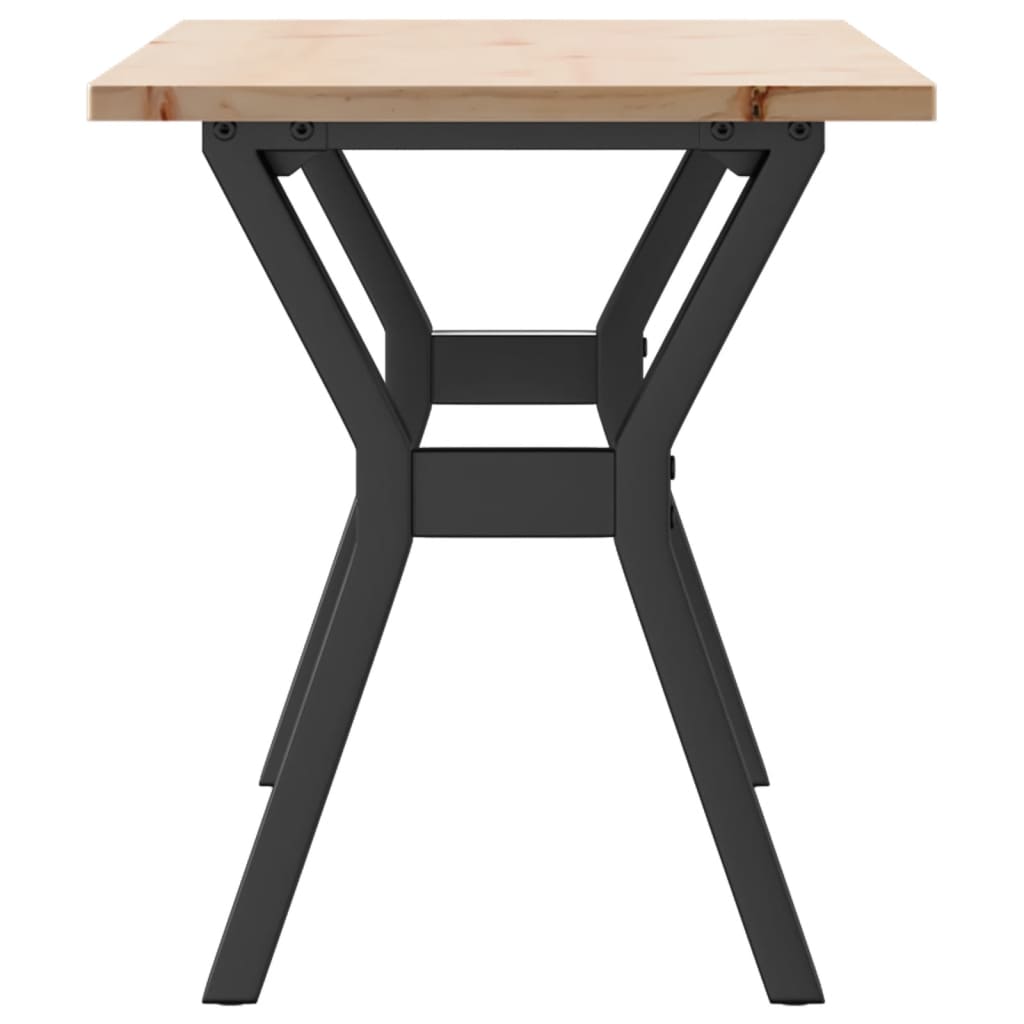 Rovelo - Soffbord Y-ram 110x40x45 cm massiv furu och stål