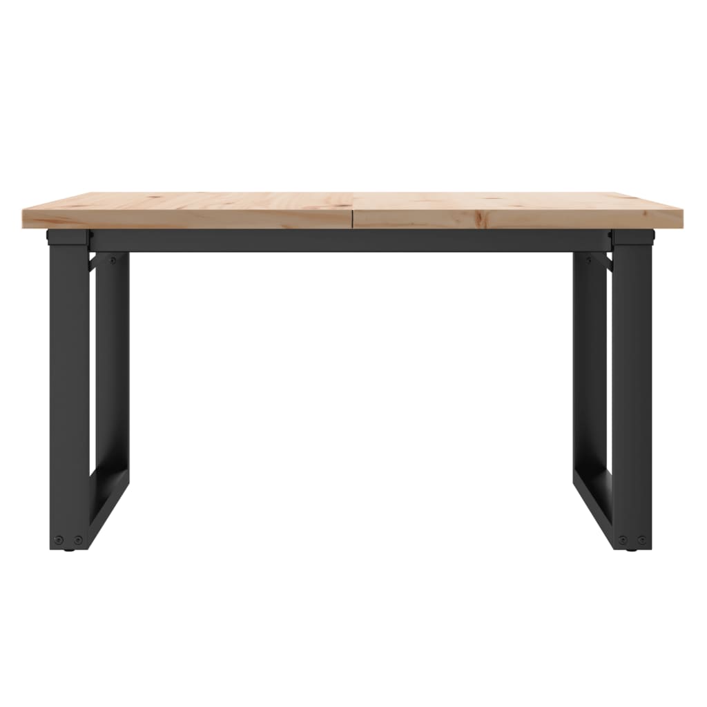 Fenlira - Soffbord O-ram 90x90x45,5 cm massiv furu och stål