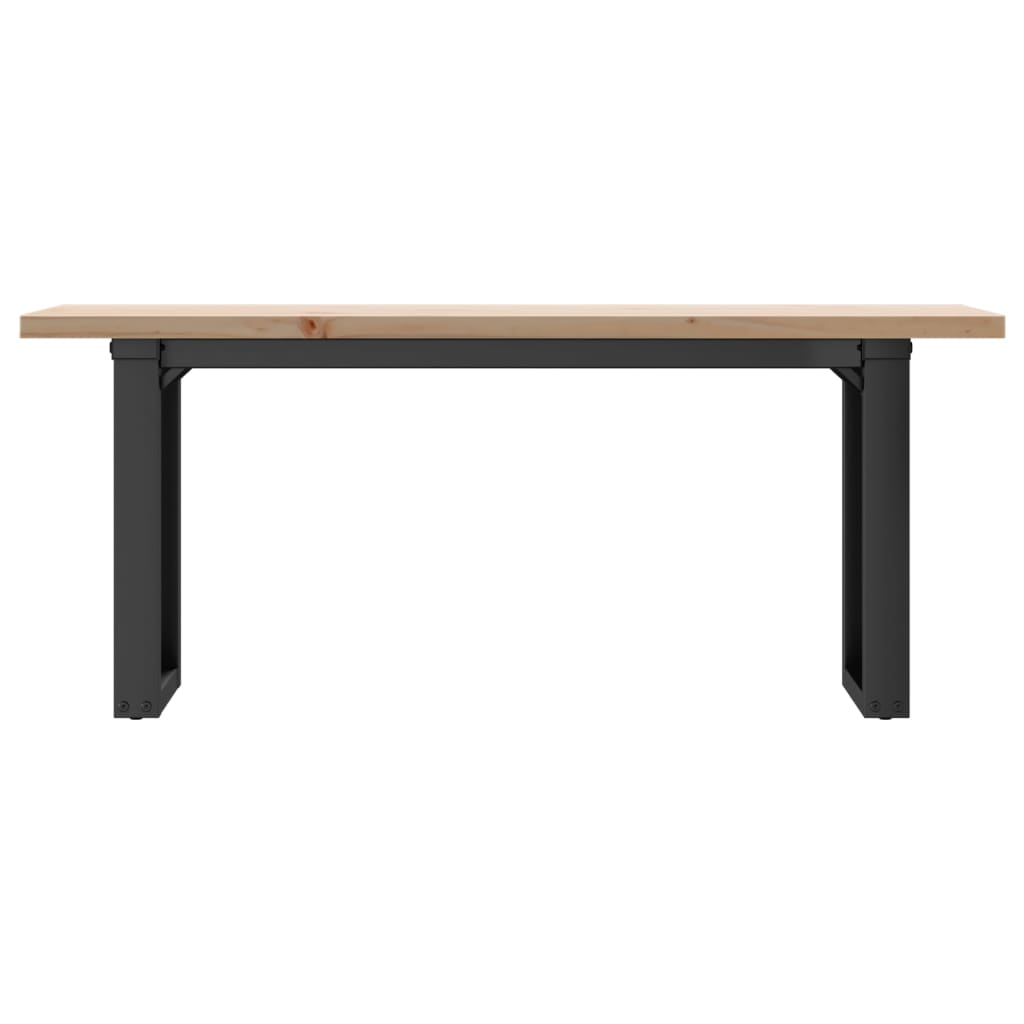 Kalvero - Soffbord O-ram 110x40x45,5 cm massiv furu och stål