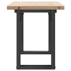 Kalvero - Soffbord O-ram 110x40x45,5 cm massiv furu och stål