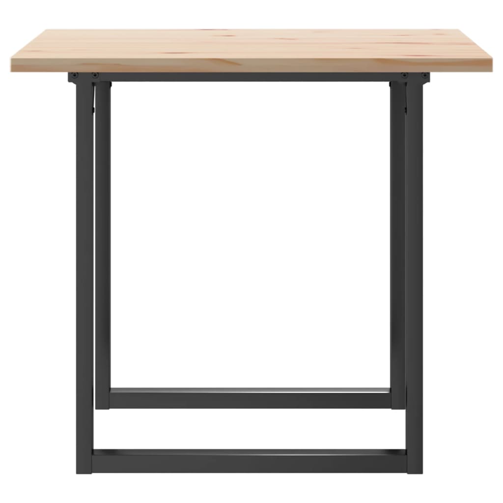 Ravlino - Matbord O-ram 90x90x75,5 cm massiv furu och stål