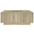 Delvano - Soffbord med Infinity LEDs sonoma-ek 100x100x40 cm