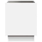 Valisco - Sängbord med Infinity LEDs vit 50x50x50 cm
