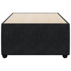 Sängram svart 90x190 cm sammet