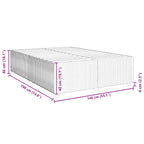 Sängram utan madrass mörkgrå 140x190 cm sammet