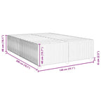 Sängram utan madrass svart 140x200 cm sammet