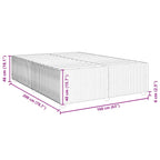 Sängram utan madrass mörkgrå 160x200 cm sammet