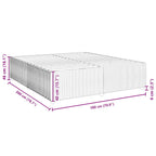 Sängram utan madrass ljusgrå 180x200 cm sammet