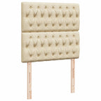 Arvania - Ramsäng med madrass gräddvit 100x200 cm tyg