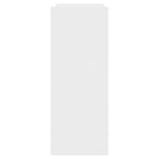 Avlastningsbord vit 100x35x90 cm konstruerat trä