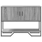 Avlastningsbord grå sonoma 100x35x74,5 cm konstruerat trä