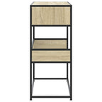 Avlastningsbord sonoma-ek 90x35x80 cm konstruerat trä