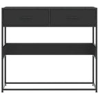 Avlastningsbord svart 90x35x80 cm konstruerat trä