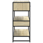 Avlastningsbord sonoma-ek 90x35x80 cm konstruerat trä