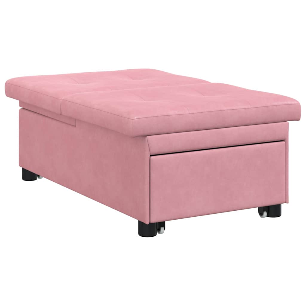 Bäddsoffa Rosa 67 x 194 x 38 cm Sammet