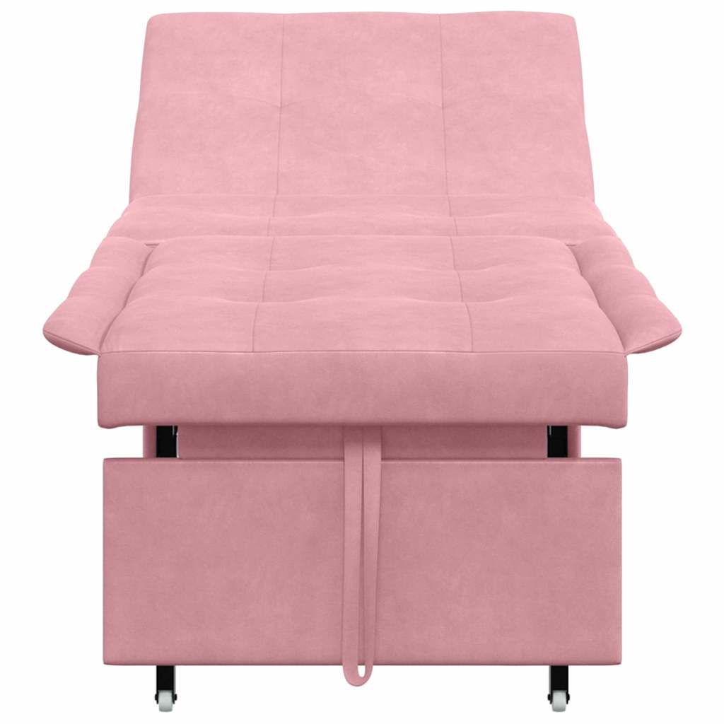 Bäddsoffa Rosa 67 x 194 x 38 cm Sammet