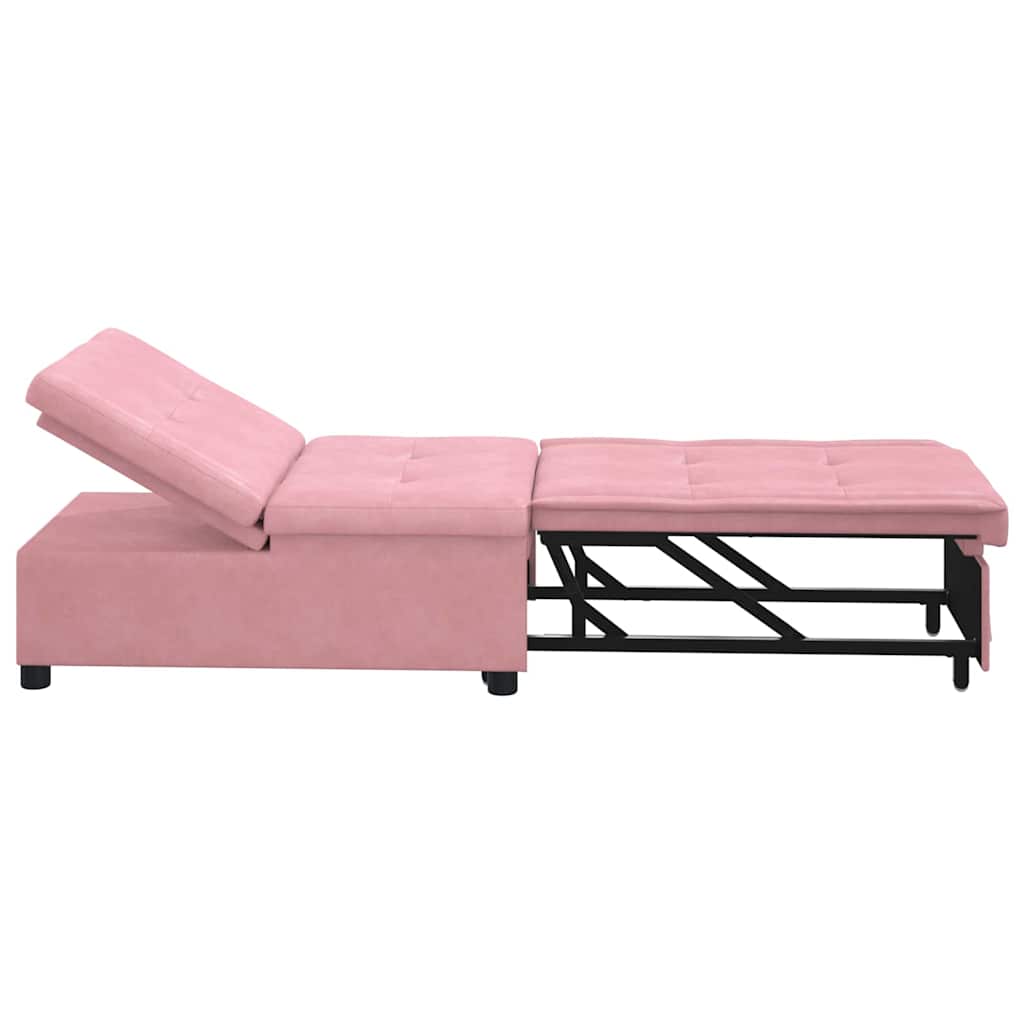 Bäddsoffa Rosa 67 x 194 x 38 cm Sammet