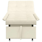 Bäddsoffa Kräm 67 x 194 x 38 cm Sammet