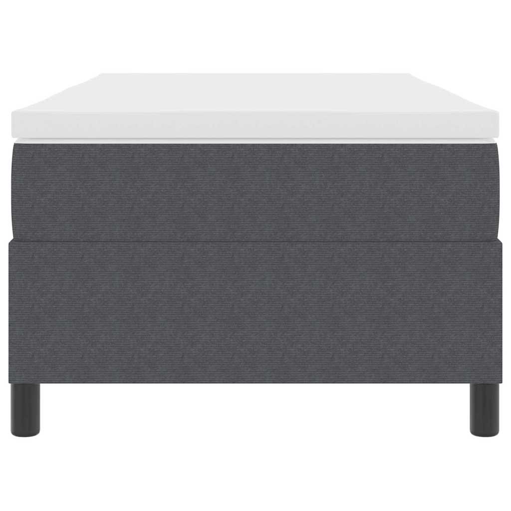 Bäddfjäder Mörkgrå och vit 203 x 80 x 60 cm Mockatyg