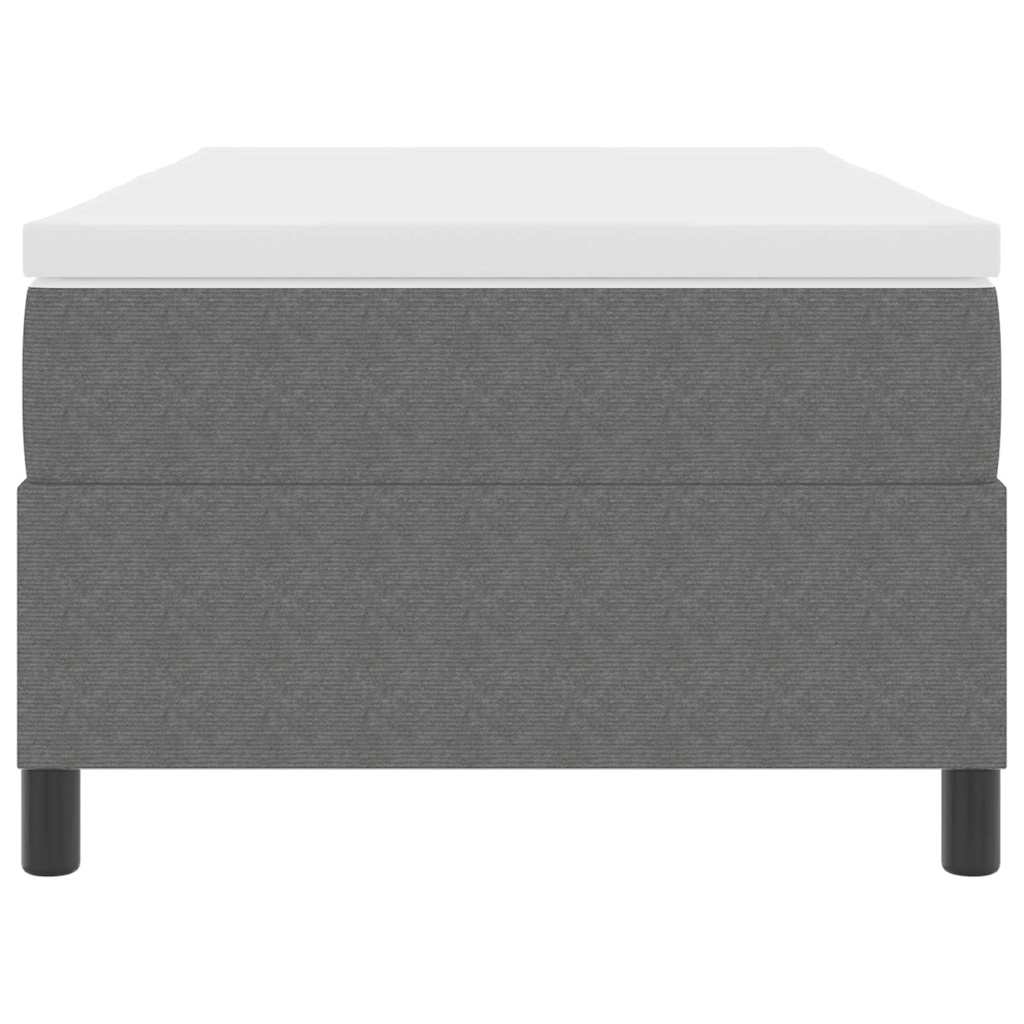 Bäddfjäder Ljusgrå och vit. 193 x 90 x 60 cm Mockatyg