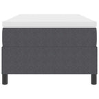 Bäddfjäder Mörkgrå och vit 203 x 90 x 60 cm Mockatyg