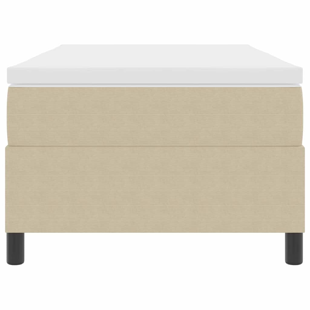 Bäddfjäder Ljusgrå och vit. 203 x 90 x 60 cm Mockatyg