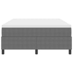 Bäddfjäder Ljusgrå och vit. 203 x 140 x 60 cm Mockatyg