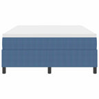 Bäddfjäder Blå och Vit 203 x 140 x 60 cm Mockatyg