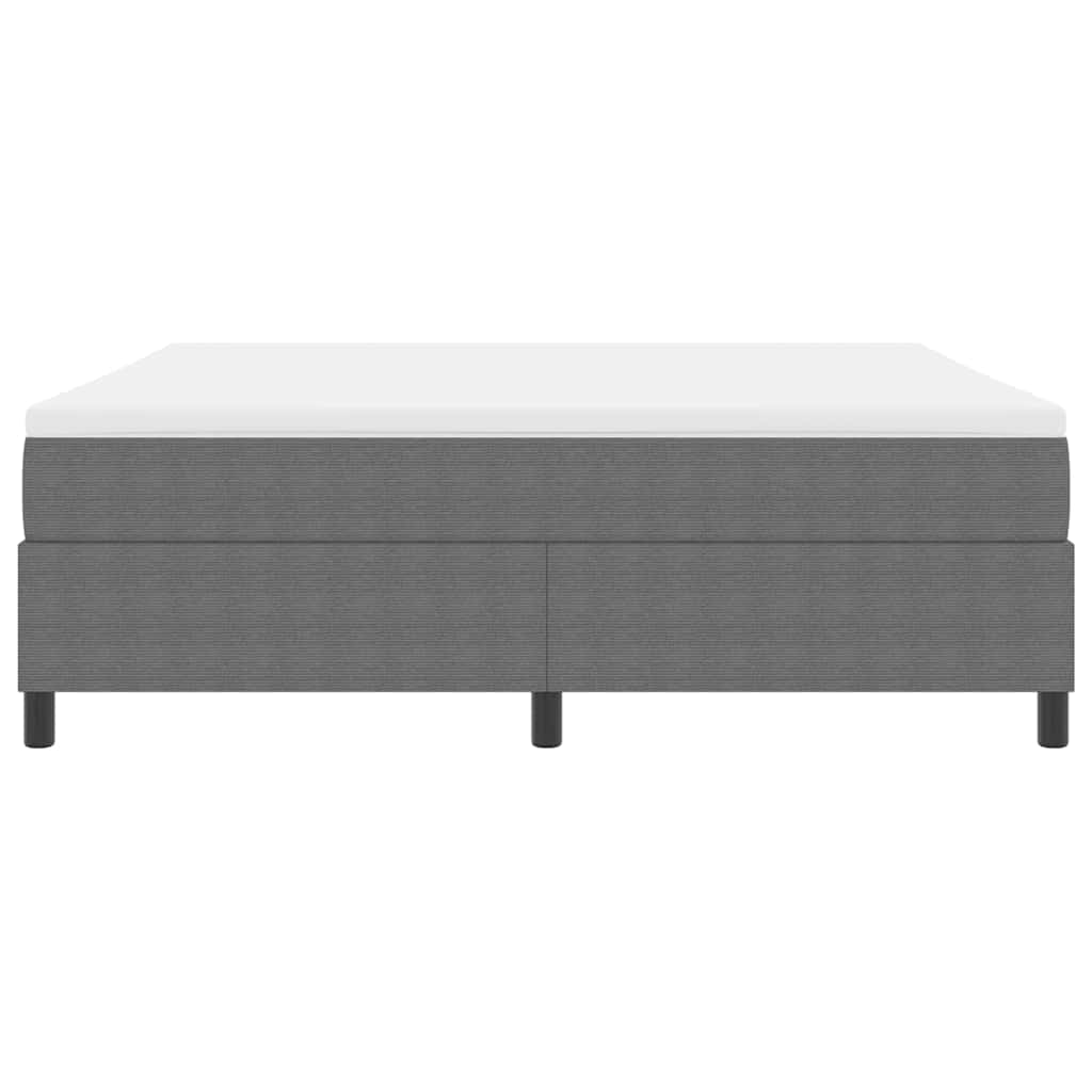 Bäddfjäder Ljusgrå och vit. 203 x 180 x 60 cm Mockatyg