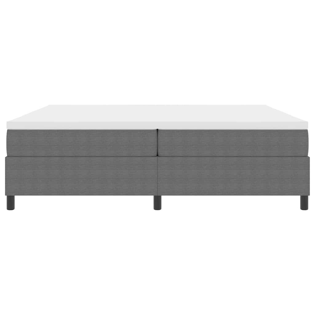 Bäddfjäder Ljusgrå och vit. 203 x 200 x 60 cm Mockatyg