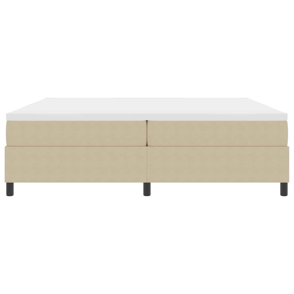 Bäddfjäder Ljusgrå och vit. 203 x 200 x 60 cm Mockatyg