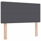 Bäddfjäder Mörkgrå och Vit 203 x 80 x 88 cm Mockatyg