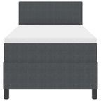 Bäddfjäder Mörkgrå och Vit 203 x 100 x 88 cm Mockatyg