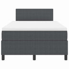 Bäddfjäder Mörkgrå och Vit 203 x 120 x 88 cm Mockatyg