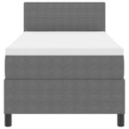 Bäddfjäder Ljusgrå och vit. 193 x 90 x 88 cm Mockatyg