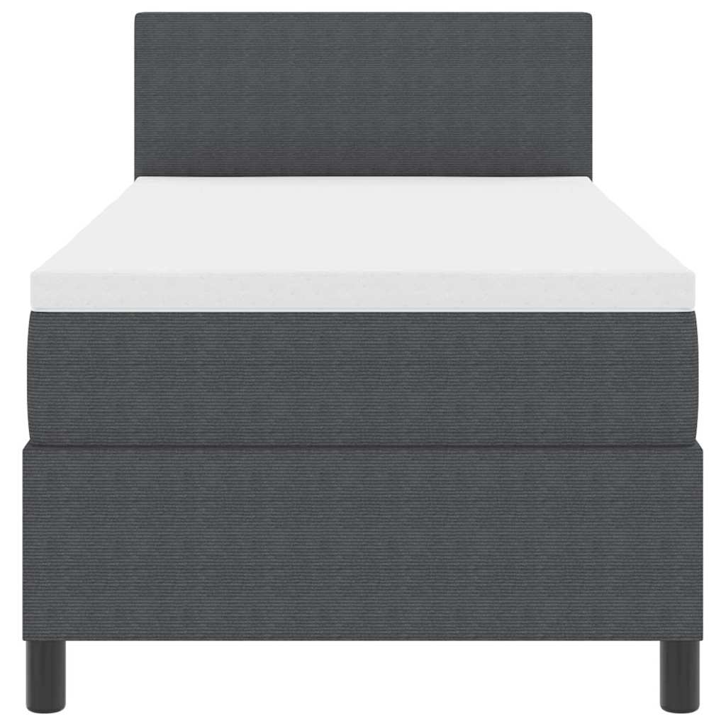 Bäddfjäder Mörkgrå, vit 203 x 100 x 88 cm Mockatyg