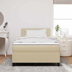 Bäddfjäder Ljusgrå och vit. 203 x 120 x 88 cm Mockatyg