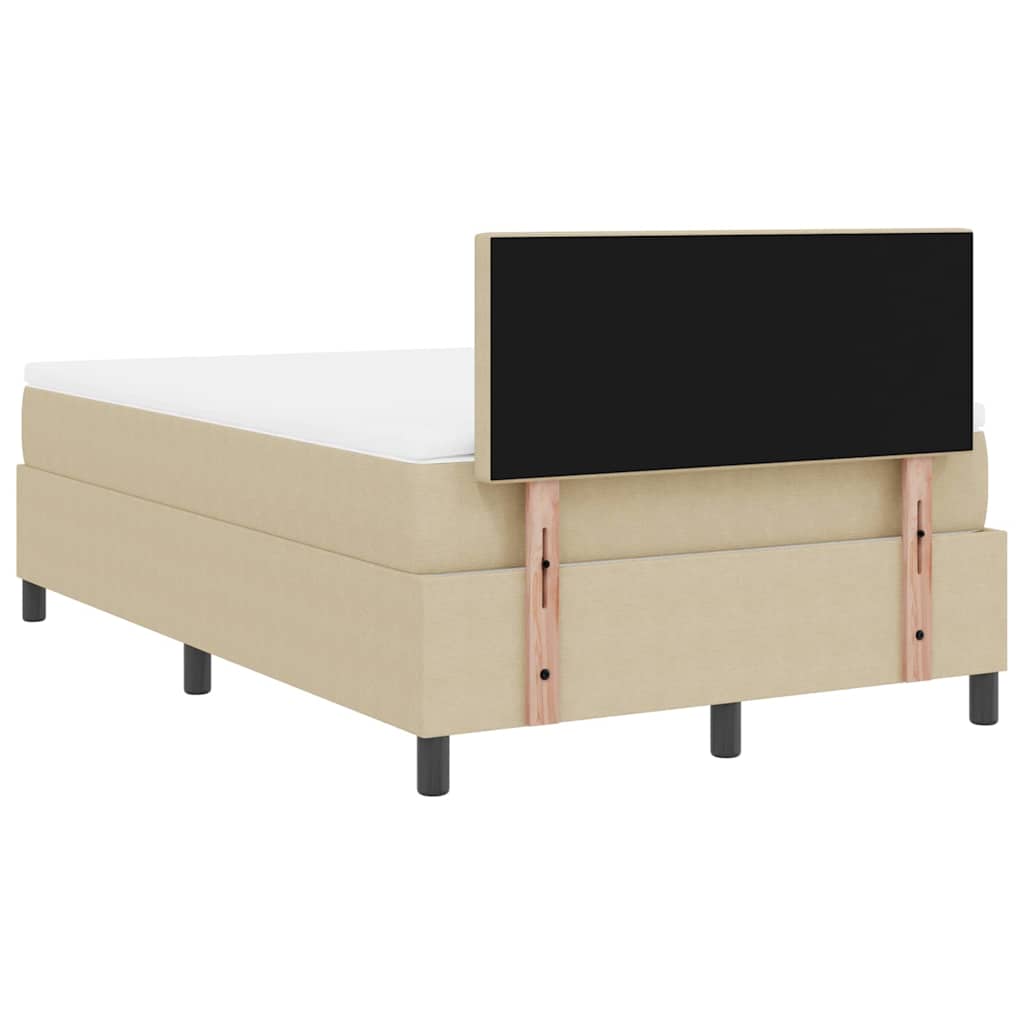 Bäddfjäder Ljusgrå och vit. 203 x 120 x 88 cm Mockatyg