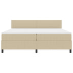 Bäddfjäder Ljusgrå och vit. 203 x 200 x 88 cm Mockatyg