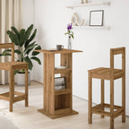 Barbord med förvaring artisian-ek 60x60x102 cm konstruerat trä