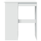 Barbord med hyllor vit 90x47,5x103,5 cm konstruerat trä