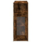 Barbord med ställ rökfärgad ek 101x40x103,5 cm konstruerat trä