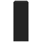 Barbord med hyllor svart 90x40x103,5 cm konstruerat trä