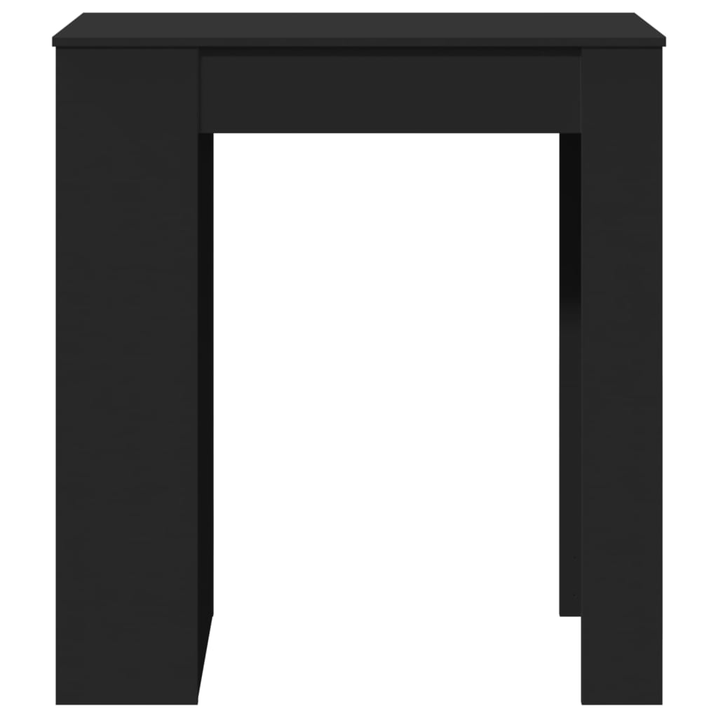 Barbord med ställ svart 95x47x103,5 cm konstruerat trä