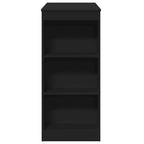 Barbord med ställ svart 95x47x103,5 cm konstruerat trä