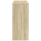 Barbord med hylla sonoma-ek 124x46x103,5 cm konstruerat trä