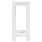 Barbord vit 51x50x103,5 cm konstruerat trä