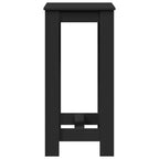 Barbord svart 51x50x103,5 cm konstruerat trä