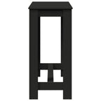 Barbord svart 102x50x103,5 cm konstruerat trä