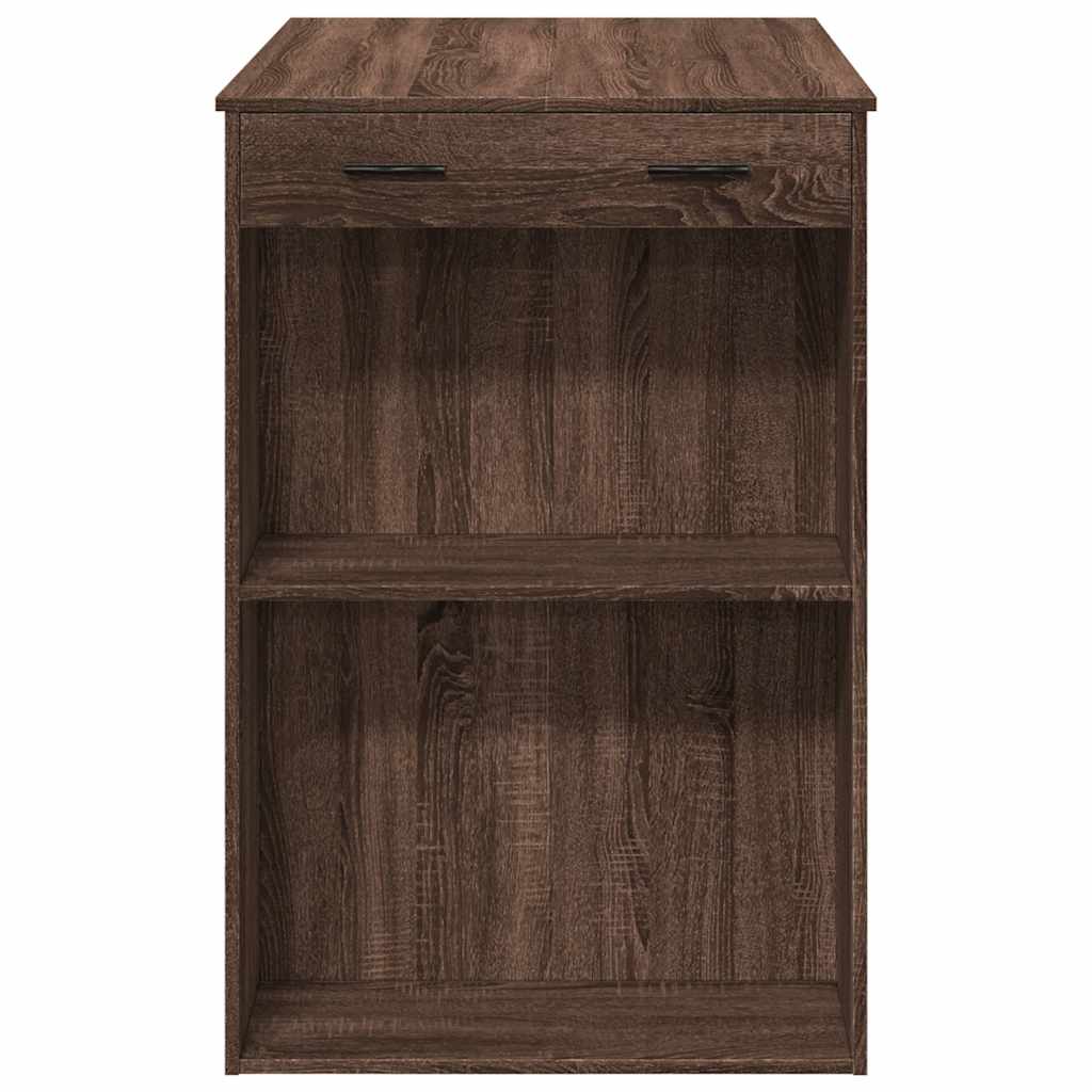 Menlivo - Barbord brun ek 102x70x103,5 cm konstruerat trä